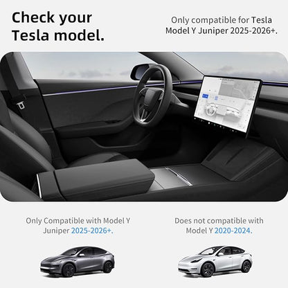 All Weather Cargo Liners for New 2025 2026 Tesla Model Y Juniper Trunk Mat with Front and Rear Frunk Trunk Tray Mats Protector Anti-Slip TPE Accessories (3PCS)