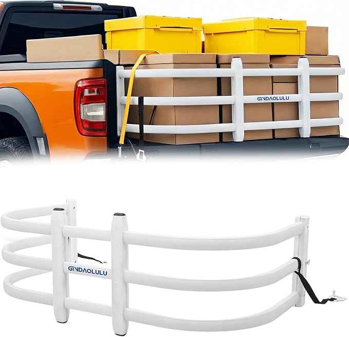 Truck Bed Extender—55"-63" Adjustable Length, Aluminum Retractable Tailgate Extender, Bed Extenders for Trucks Fits for Ford F150, Titan Pickup Truck, Silverado, GMC Sierra, Tundra, Ram 1500/2500/3500