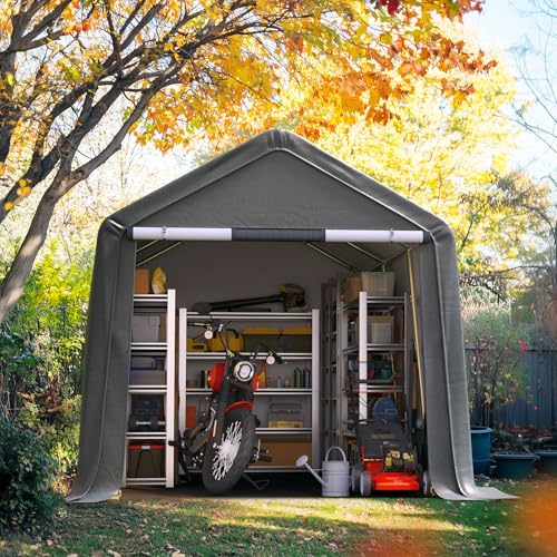 Heavy Duty 8x14FT Carport Shelter with Roll