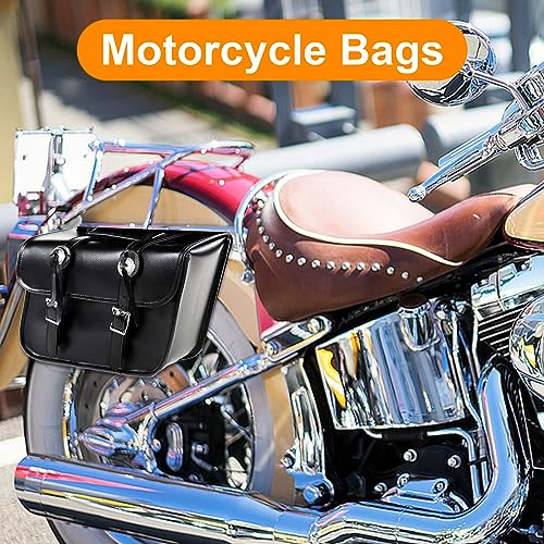 Motorcycle Saddle Bags Leather Motorcycle Luggage Bag with Gun Holsters For Softails Sportsters and Choppers Tool Bags