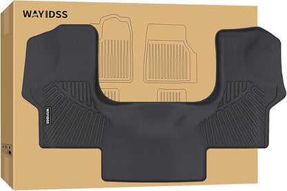 Floor Mats for 2015-2025 2026 Chevrolet Express & GMC Savana 1500/2500/3500,TPE All Weather Protection Chevy Express Front Row mat, Black mat Accessories