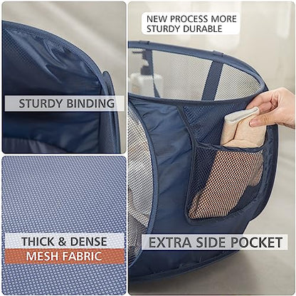 Sturdy Mesh Laundry Hamper Basket Bag
