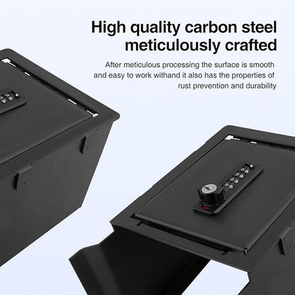 Fit 2025 2026 Tesla Model Y Juniper Center Console Gun Safe Vault For Tesla Model 3 Highland Armrest Lock Box Secure Vehicle Accessory with 4-digit Lock with Password Retrieval Key.