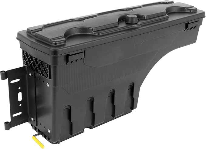 SCITOO Truck Bed Tool Box for Dodge Ram 1500/2500/3500 2002-2010 for Dodge Ram 3500 2010-2018 Left Driver Side,Multi-Compartment Dividers Organized Storage,Heavy Duty & No-Drill Installation