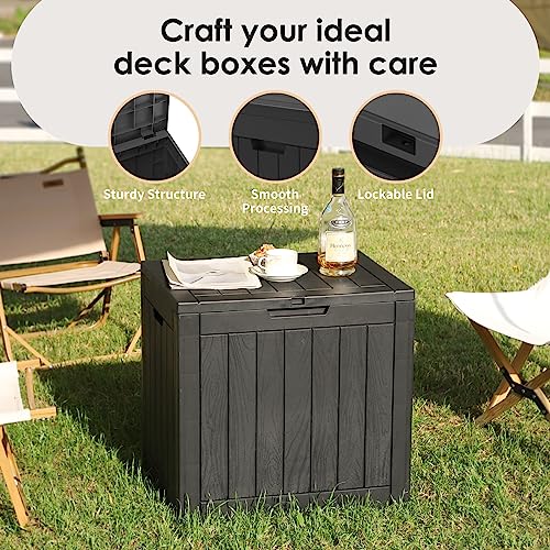35 Gallon Lockable Resin Deck Box
