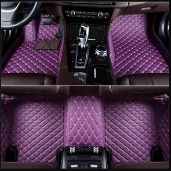 Custom Making Car Floor Mats Compatible with Audi BMW Mercedes-Benz Toyota Lexus Honda Infiniti Nissan Hyundai Kia All Models 2005-2026 (Purple)
