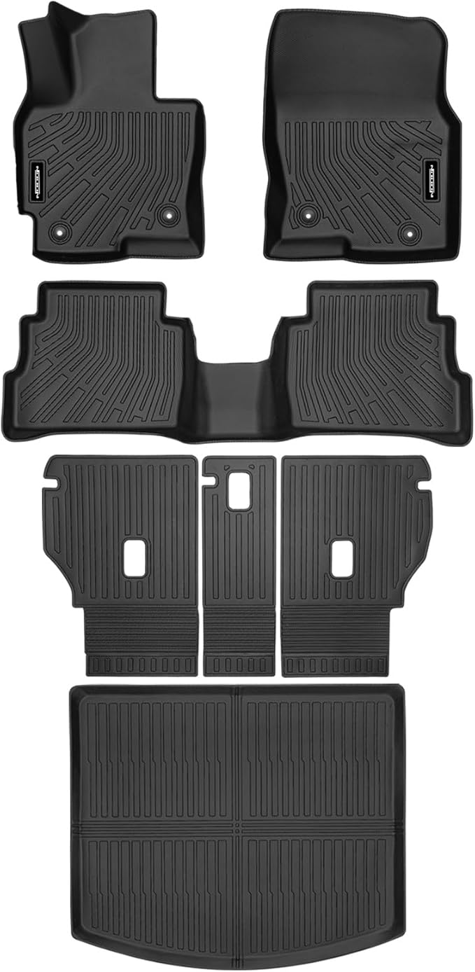 Custom Fit Floor Mats for Mazda CX-5 CX5 2013-2016, All Weather TPE Floor Liners with Trunk Mat & Backrest Protectors, Odorless Full Set Interior Accessories