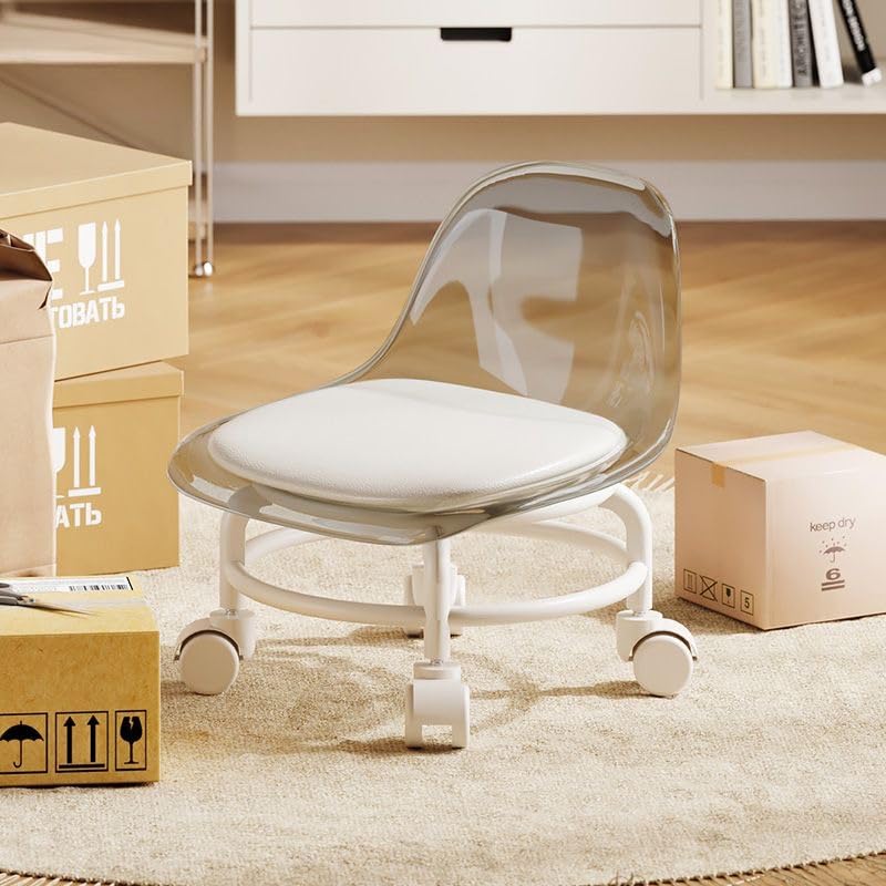 Low Rolling Stool with Wheels
