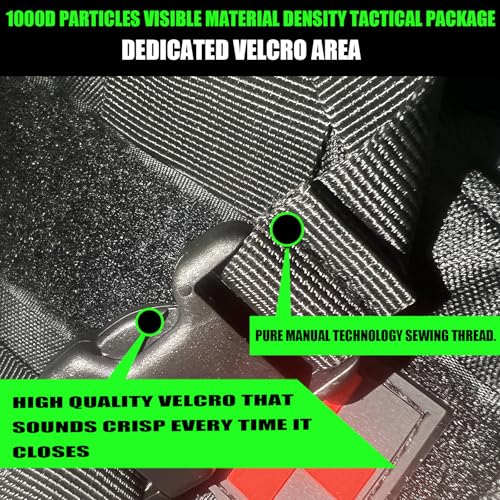 7 PACK Tactical Seat back organizer Truck organizer With 6 Detachable Pouches Universal For Car Truck Ford Jeep Military