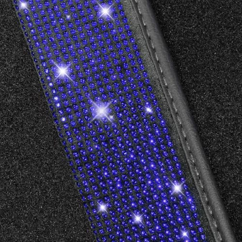 Blue Bling Car Floor Mats Full Set