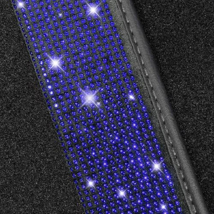 Blue Bling Car Floor Mats Full Set
