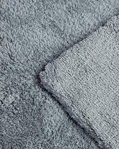 Adam's Borderless Grey Microfiber Towel (2 Count)