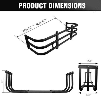tekstap Truck Bed Extender,No Drill Installation for Ford F150 F250/F350 2007-2026,Aluminum Retractable Tailgate Extender,Drilling Required for Dodge Ram 1500/2500/3500,Chevrolet Silverado/GMC Sierra