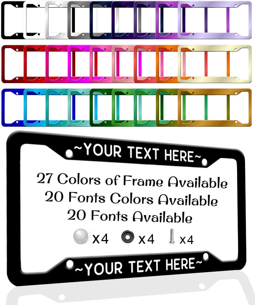 Custom License Plate Frames