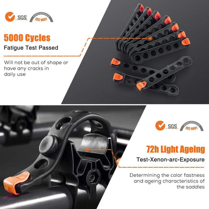 3 Bike Rack Bicycle Carrier Racks Hitch Mount Double Foldable Rack for Cars Truck SUV Fits 2" Receiver, Tie Down Strap, Anti-Rattle Hitch Tightener & Locking Hitch Pin