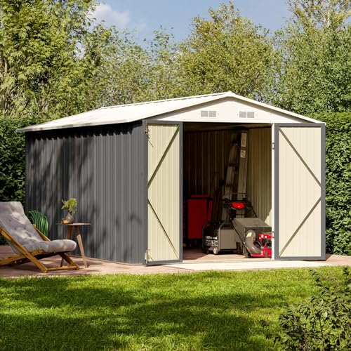 8 x 12 FT Metal Storage Shed for Outdoor