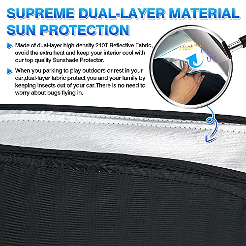 Windshield Sun Shade for Tesla Model 3 2018 (7 Count)