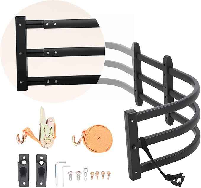 Truck Bed Extender,Aluminum Bilateral Retractable Tailgate Extender,52"-62.6"|23"–26.7"|H18,Fits for Ford F150,Titan,ToyotaTundra,ChevySilverado,GMC Sierra,Ram 1500/2500/3500,with Pair of Brackets