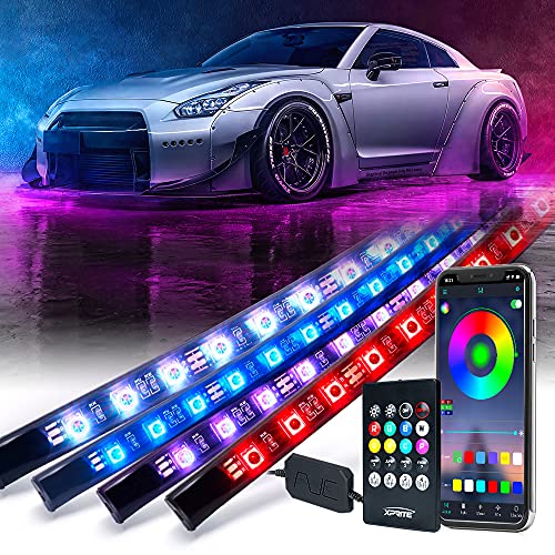 4Pcs Underglow LED Lights for Cars (4 Count)