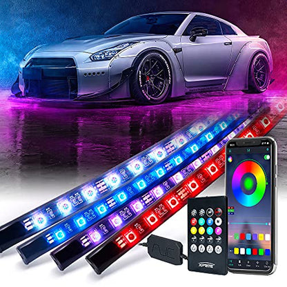 4Pcs Underglow LED Lights for Cars (4 Count)