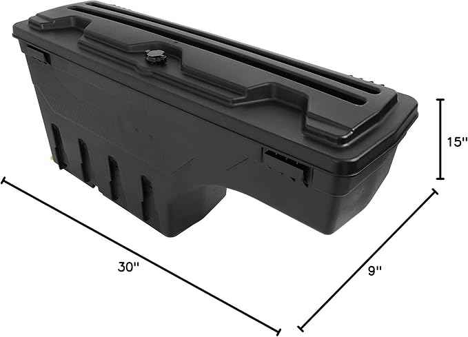 SCITOO Truck Bed Tool Box for Jeep Gladiator 2020 2021 2022 2023 Left Driver Side,Multi-Compartment Dividers Organized Storage,Heavy Duty & No-Drill Installation