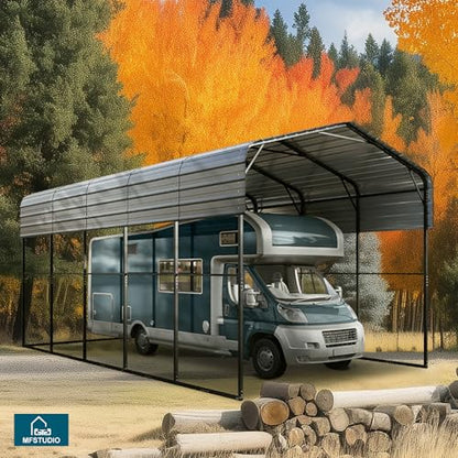 Metal RV Carport 14x25ft