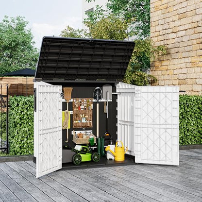 Outdoor Storage Cabinet 36 Cu Ft with Lockable Doors