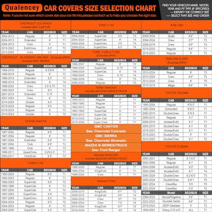 Car Cover Waterproof All Weather Full Outdoor Pickup Truck Cover Rain UV Protection