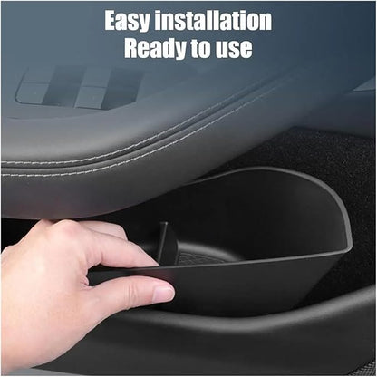 The Car Storage Box is Suitable Compatible for Tesla Model 3 Highland 2024 Door Slot Storage Box and Car Modification Accessories(Color:Black)