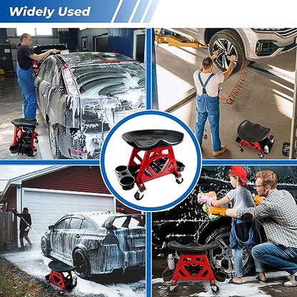 Durable Mechanic Seat with Wheels