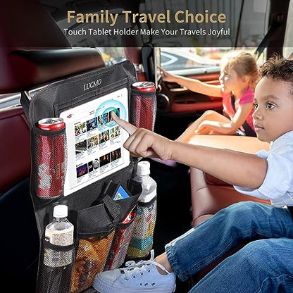 Car Backseat Organizer with Touch Screen Tablet Holder (2 Count)