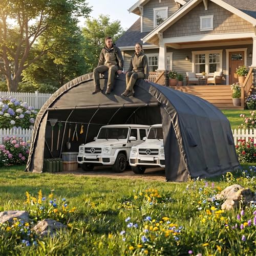 Carport 20x20 Heavy Duty 2 Car Carport Canopy