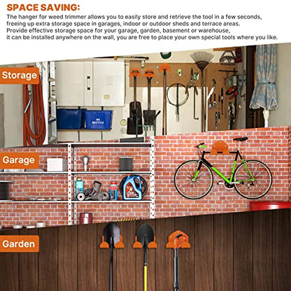 Garage Storage Garage Organizer Trimmer Rack Garden Power Tool Hanger for Grass Trimmer