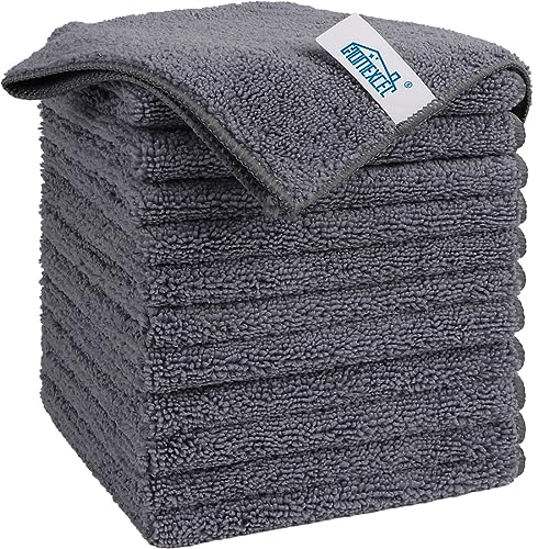 Grey Microfiber Cleaning Cloth (12 Count)