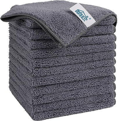 Grey Microfiber Cleaning Cloth (12 Count)