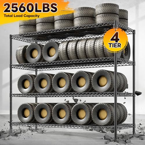 4 Tier 2560LBS Heavy Duty Shelving
