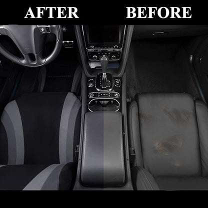 CAR PASS EVA Waterproof Car Seat Covers Full Set with 4Pcs Waterproof Car Floor Mats Universal Fit Airbag Compatible Automotive Interior Covers for Sedans, Trucks,Vans,SUV (Combo Set, Black & Gray)