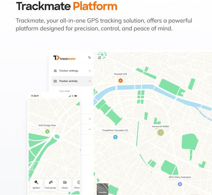Dash T11 GPS Tracker for Vehicles, Real Time Tracking, Theft Prevention, Door Lock/Unlock, No Contract, Fleets Cars Trucks, US Support, Advanced Reports Easy Set Up & Easy to Use