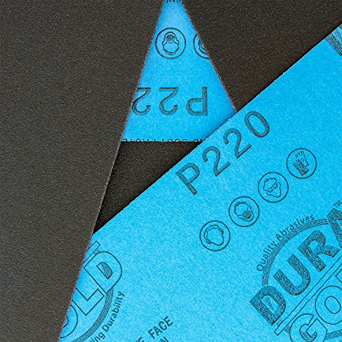 Premium 220 Grit Wet or Dry Sandpaper Sheets (25 Count)