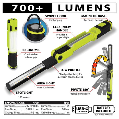 W2684 700 Lumen Rechargeable LED Work Light
