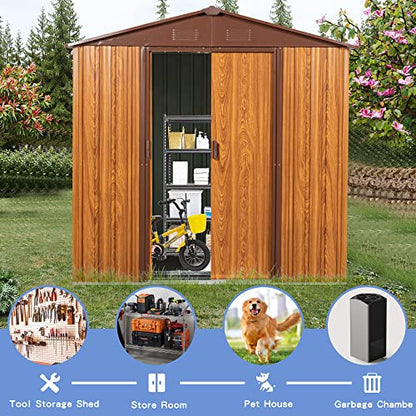 6x6 FT Outdoor Storage Shed