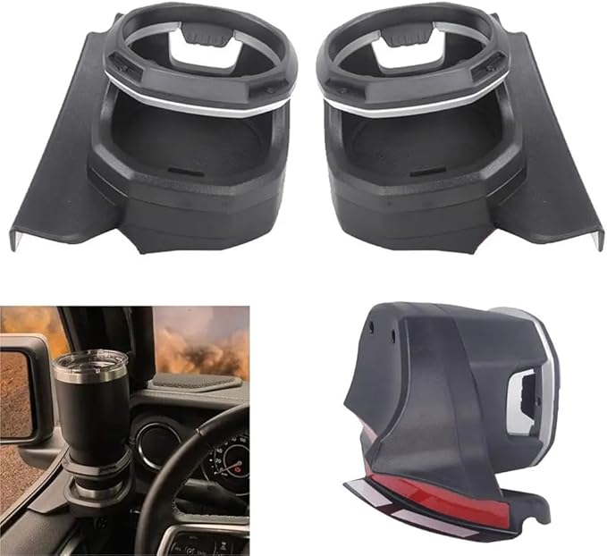 Car Door Cup Holder ABS Door Window Bottle Organizer Stand Car Accessories for Jeep Wrangler JL 4-Door JT Gladiator 2018-2023,Right