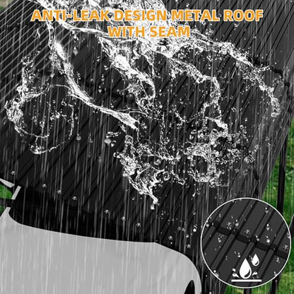 20' x 20' x 8.5' Heavy Duty Metal Carport with Galvanized Steel Roof