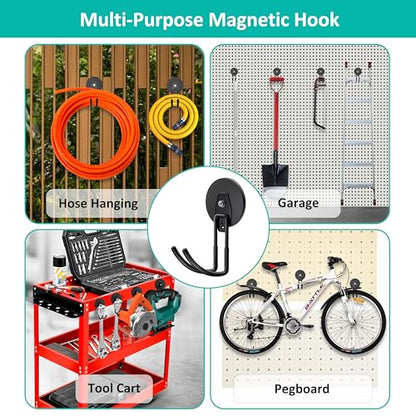 Strong Magnetic Hooks Heavy Duty Magnetic Garage Hook (2 Count)