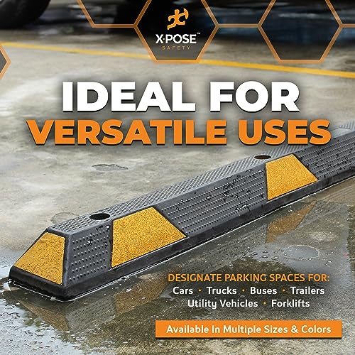 48" Heavy Duty Rubber Parking Stopper (10 Count)