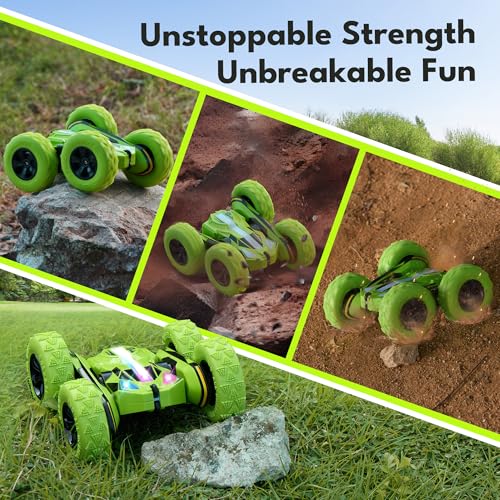 Remote Control Flip Stunt Car Double Sided Driving Crawler Toys