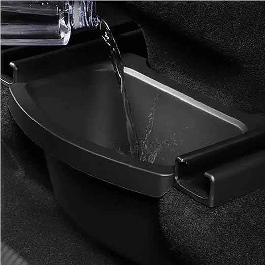 Compatble for Tesla Model Y Juniper 2025 2026 Rear Seat Storage Box Organizer Center Console Bins Backseat Trash Can Garbage Bag 1PC(Rear Seat Storage B)