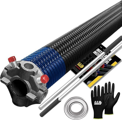 Garage Door Torsion Spring 283x2x40 Torsion Spring for Right Side of Garage Door with 1" Steel Bearing