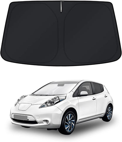 KUST Windshield Sun Shade for Nissan Leaf 2011-2017 Window Shade Sun Visor Cover Foldable Blocks UV Rays Keep Your Car Cooler