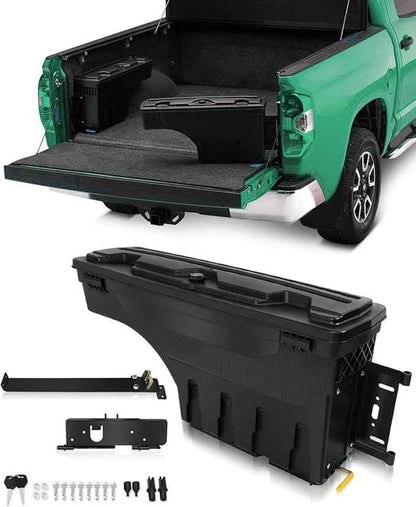 SCITOO Truck Bed Tool Box for Nissan Frontier 2004-2017 2019-2020 for Nissan Titan 2004-2015 Right Passenger Side,Multi-Compartment Dividers Organized Storage,Heavy Duty & No-Drill Installation
